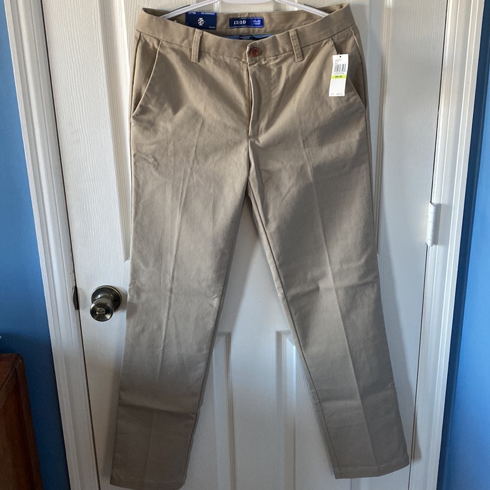 Izod Performance Stretch Straight Fit pants.